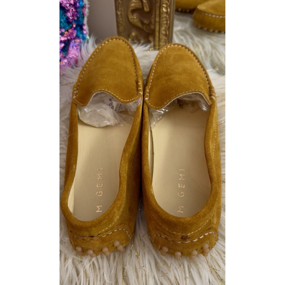 New M. GEMI The Felize Shearling Brown/rust Suede Moc  42 Women's US Size 11 - Picture 6 of 16